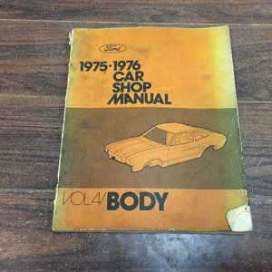 1975 1976 Car Shop Manual Vol 4 Body FPS 365-126-76D